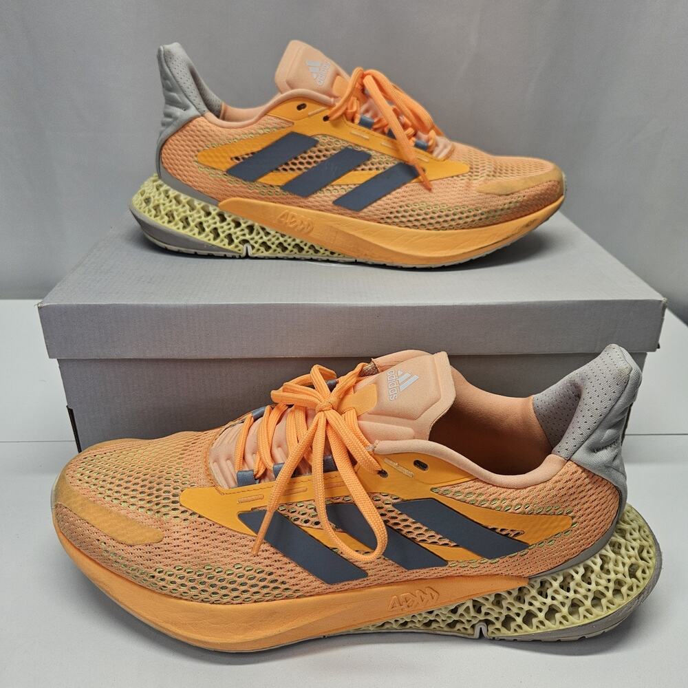 Adidas Men's 4DFWD Pulse Running Shoes Size 12 Flash Orange Magic Grey Yellow